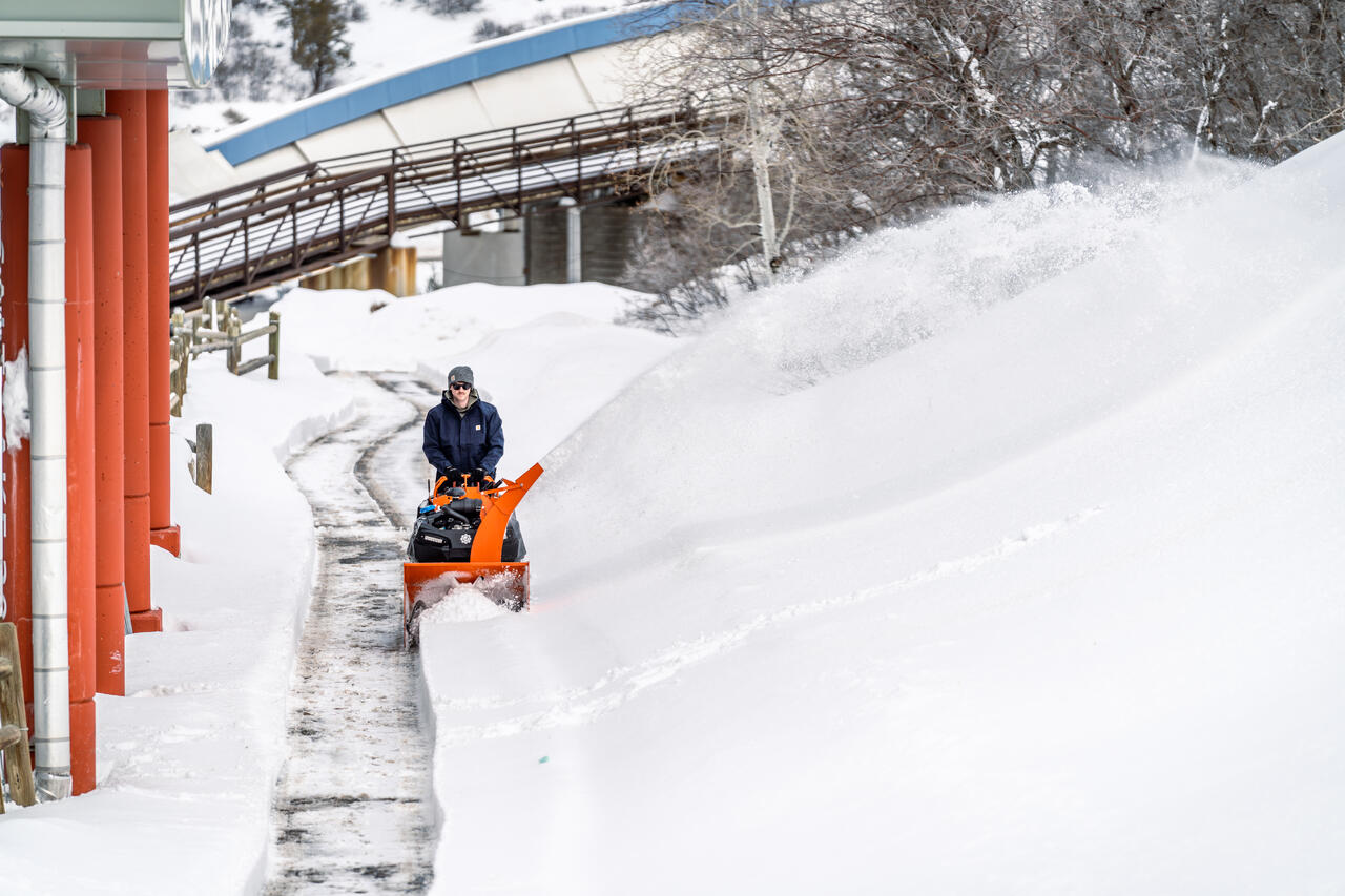 Snøfreser i aksjon
